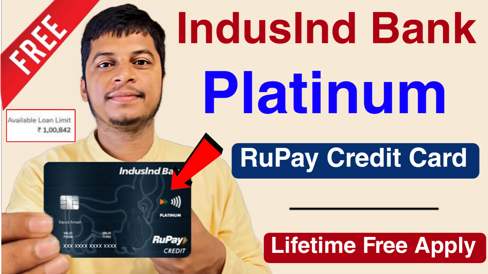 You are currently viewing New IndusInd Platinum RuPay Credit Card Online Apply 2025 |  Best New Lifetime Credit Card